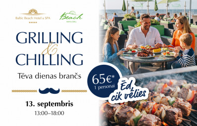 Grilling & Chilling Tēva dienas brančs pie jūras