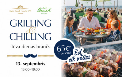 Grilling & Chilling Tēva dienas brančs pie jūras