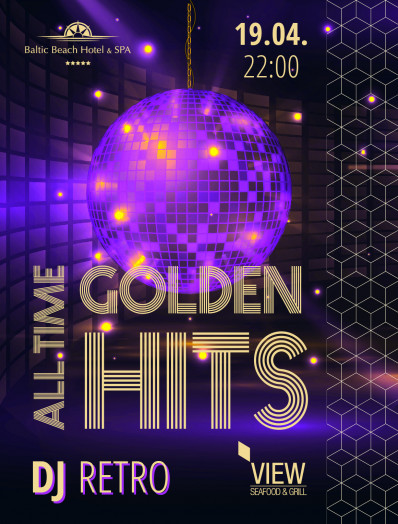 Disco party "All time golden hits"/ 19.04. 22:00 - 02:00