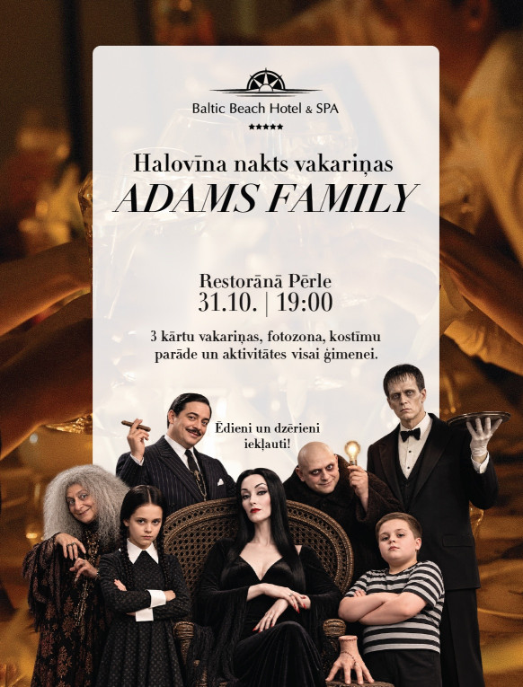 Adams Family Helovīna nakts vakariņas