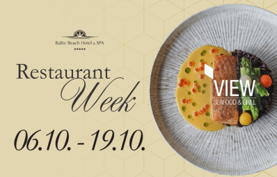 VIEW Restaurant - Seafood & Grill / Restaurant week in Jūrmala