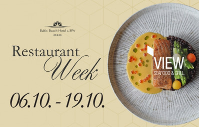 VIEW Restaurant - Seafood & Grill / Restaurant week in Jūrmala