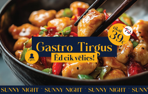 Gastro Tirgus / SUNNY NIGHT 2026 - Tikai 09.10