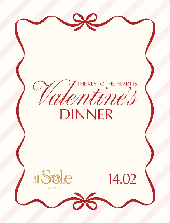 Il Sole – Valentine’s Day Evening Table Reservation