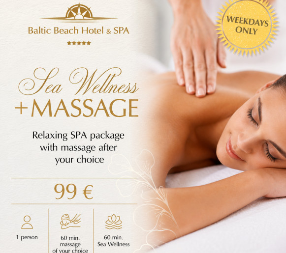Sea Wellness & A 60-Minute Massage of Your Choice - 99 EUR