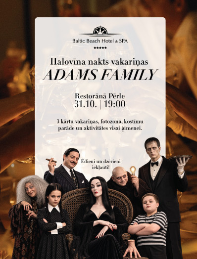Adams Family Halovīna nakts vakariņas