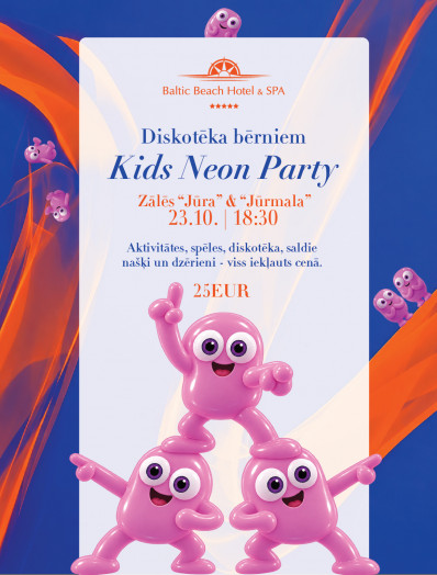 NEON PARTY | Neona ballīte bērniem Jūrmalā