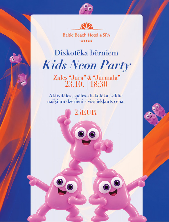NEON PARTY | Neona ballīte bērniem Jūrmalā