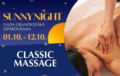 Classic massage - 30 min. / SUNNY NIGHT 2025