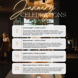 Janvāra piektdienu vakaros ļaujies īpašai noskaņai. ✨

Tematiskie vakari restorānā “VIEW Restaurant – Seafood & Grill” aicina baudīt nesteidzīgu atpūtu — draugu lokā, kopā ar ģimeni vai divatā.

Vakari, kas iedvesmo, rada emocijas un paliek atmiņā.
