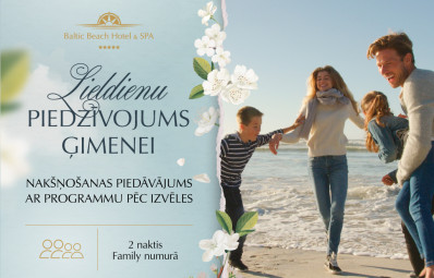 Lieldienu Piedzīvojums Ģimenei /  (2 naktis, 2 pieaugušie, 2 bērni)