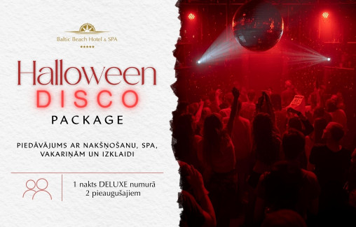 Halloween Disco package/ piedāvājums ar nakšņošanu, SPA un izklaidi 31.10.25.