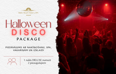 Halloween Disco package/ piedāvājums ar nakšņošanu, SPA un izklaidi 31.10.25.