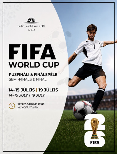 FIFA Pasaules kausa 2026™ izšķirošās spēles Baltic Beach Club pludmalē