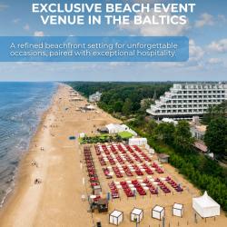 Our exclusive beachfront venue combines breathtaking sea views, world-class service, exceptional dining, and flexible event spaces - the perfect setting for weddings, corporate events, cocktail evenings, banquets, and special occasions of any format.

Celebrate, connect, and create lasting memories on the shores of the Baltic Sea, where every detail is designed to make your event truly remarkable✨

#eventsjurmala #beachjurmala #balticsea