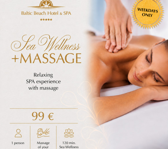 Sea Wellness & A 60-Minute Massage of Your Choice - 99 EUR
